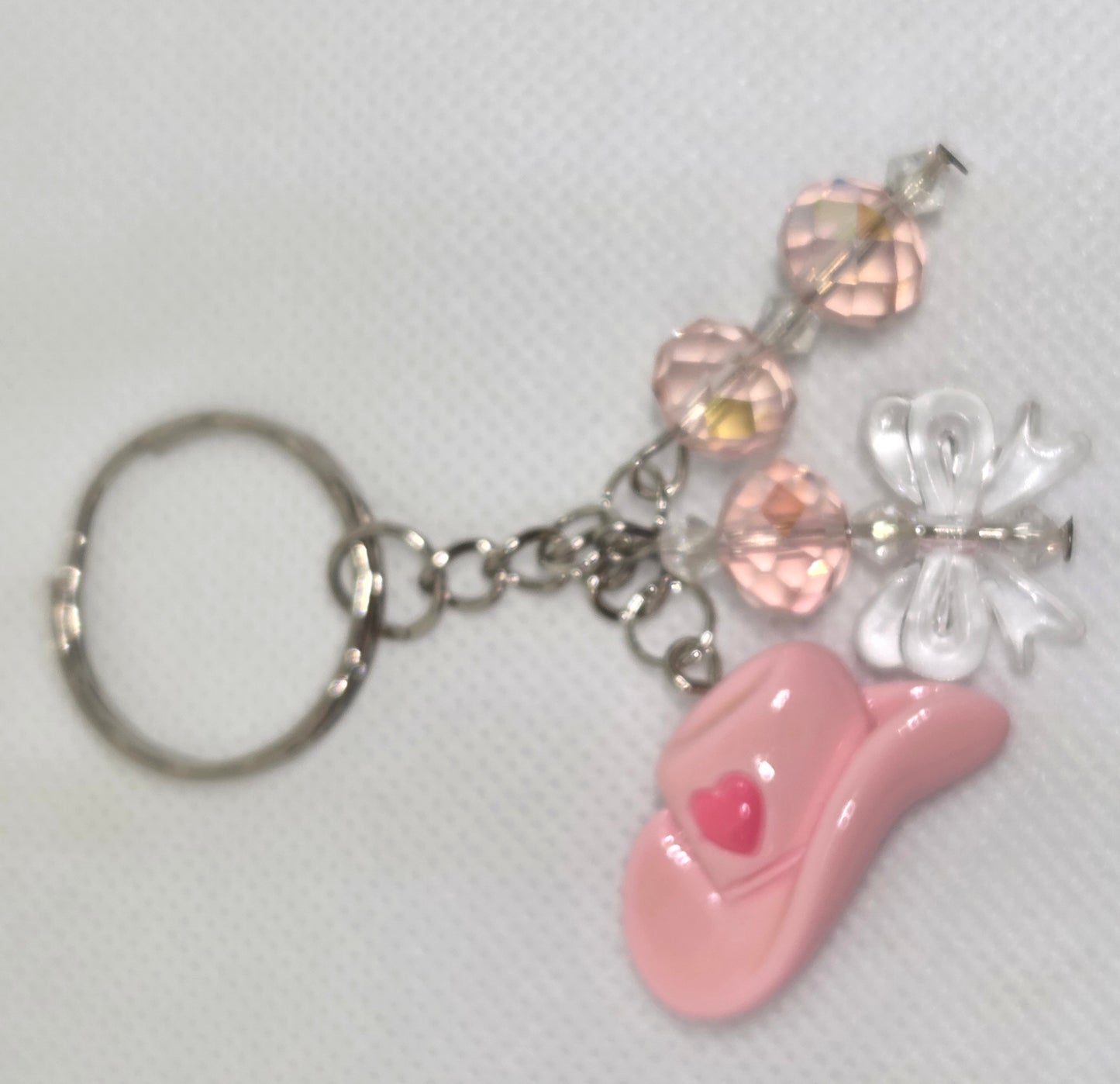Pink Pony Club Cowgirl Keychain