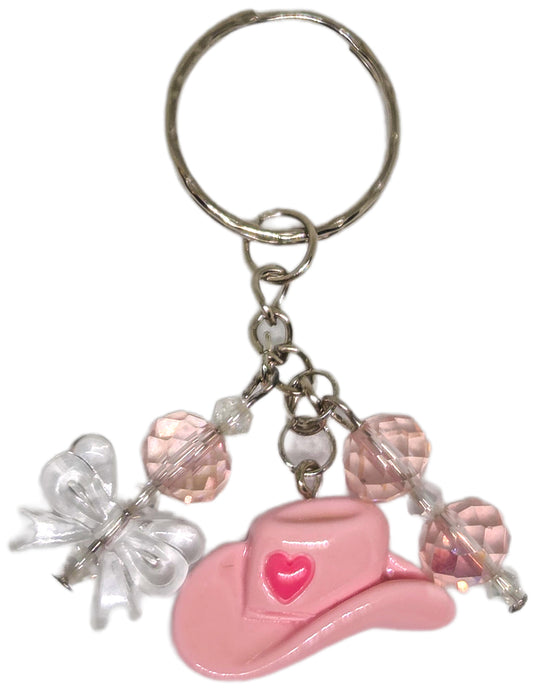 Pink Pony Club Cowgirl Keychain