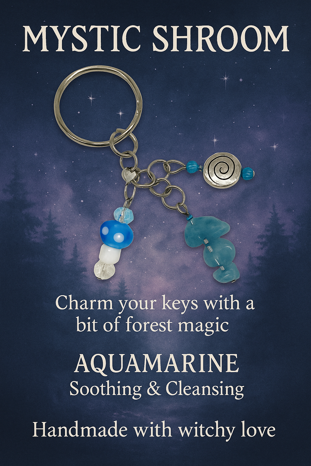 Mystic Shroom Keychain